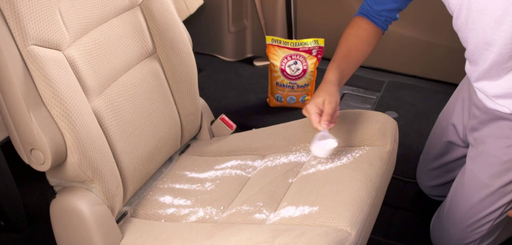 Cleaning Car Seats with Baking Soda