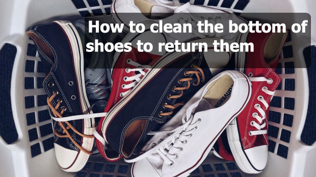 cleaning bottom of shoes